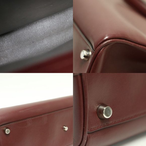 GUCCI Red Leather Horsebit Shoulder Bag - Picture 10 of 10